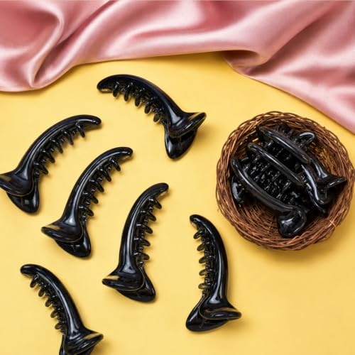 Image of Glaze Glossy Finish for Women & Girls Pack of 3 Banana Clip (medium)