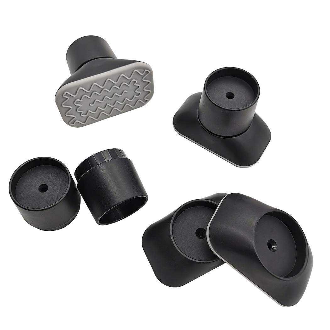 Baby Gate Extender Wall Protector - Pressure Mounted Gates Extension Kit Extends 1.1-3.5 inches Child Safety Gates and Protect Walls & Doorways from Pet & Dog Gates - Work on Stairs (Black) : Baby