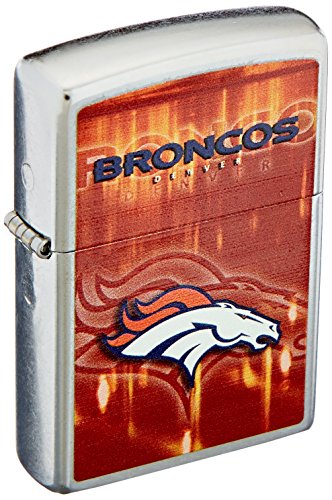 Zippo NFL Denver Broncos Street Chrome Pocket Lighter