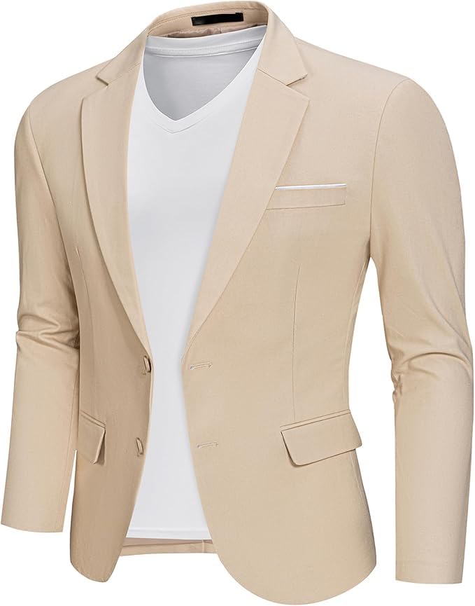 Solid-Color Suit Jacket Green