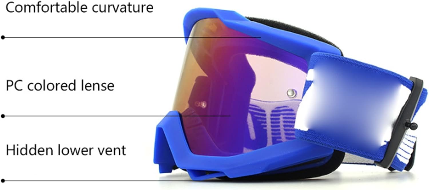 Googles Safety Goggles Sunglasses Motorcycle Glasses Goggles for Motocross Glasses Motorcycle Helmet Goggles(4)