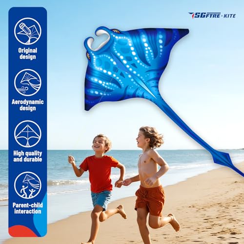 image for SGftre 3 Piece Set Butterfly Delta Octopus Kites for Kids and Adults�