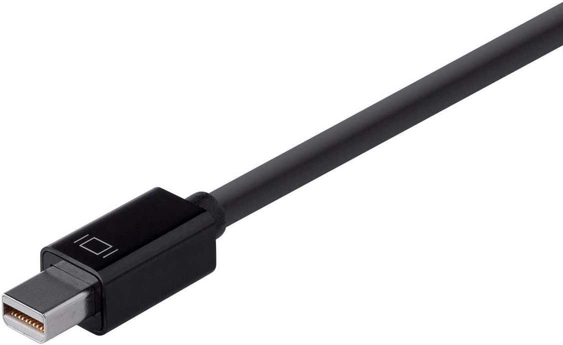 Monoprice Mini DisplayPort 1.2a / Thunderbolt to VGA Active Adapter, Black