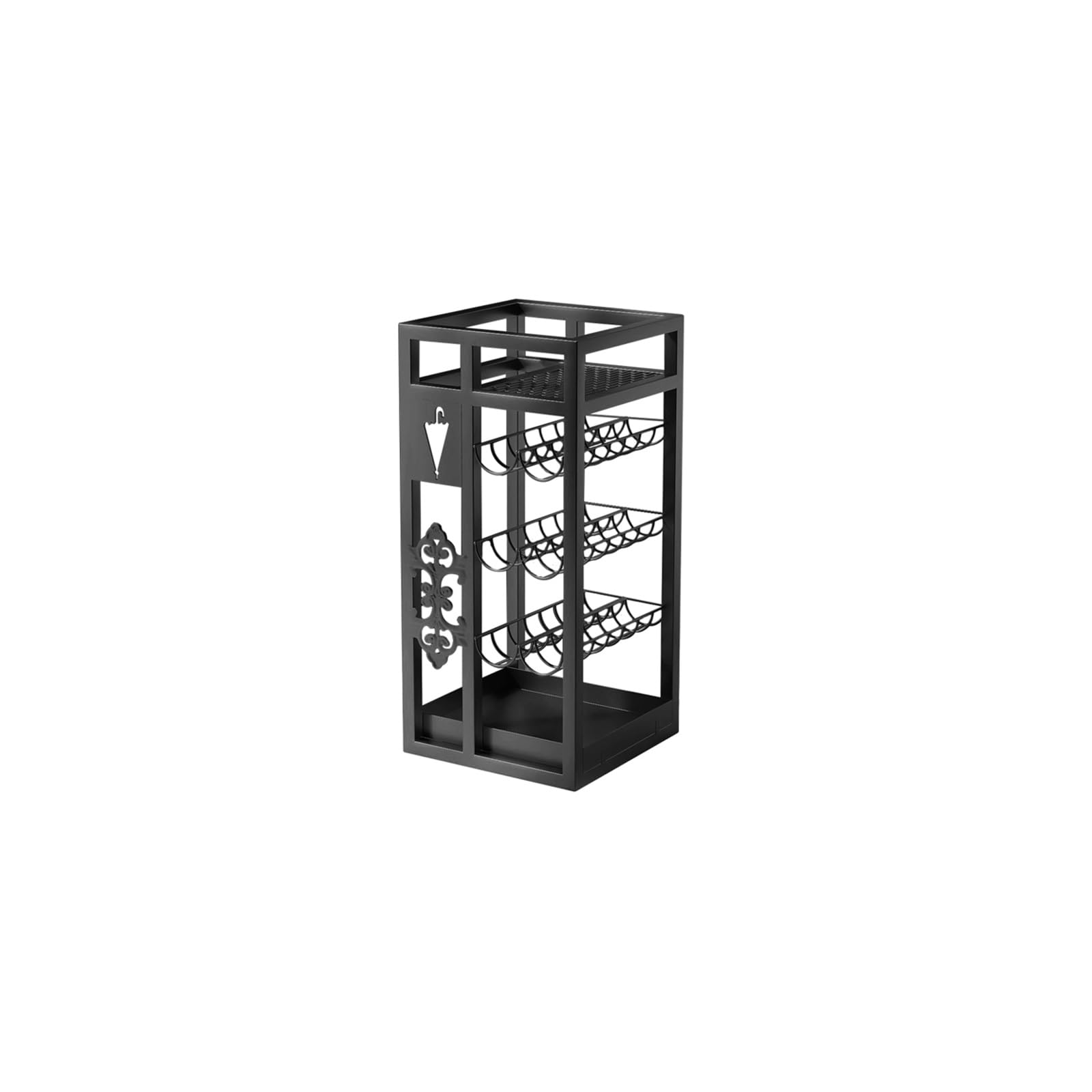 Porte-parapluie extérieur et intérieur étanche pour sol sec