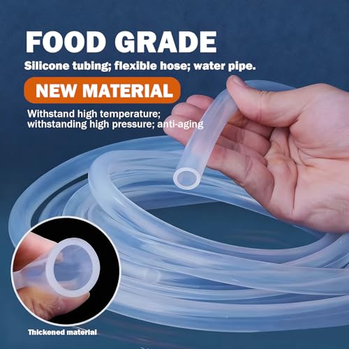 Image of Food Grade Self Priming Water Transfer Pump for Coffee machine /ice Maker, 110V Electric Pump with Speed Control with13ft Hose,Diaphragm Pump for Home Brewing Wine /Beer /Beverage,2L /min,Low Noise