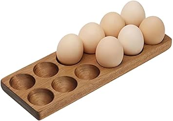 Chicken Egg Holder and Tray for Countertop or Egg Holder Camping or Chicken Coop - Use as Egg Holder or Platter and Egg Plate for Deviled Eggs