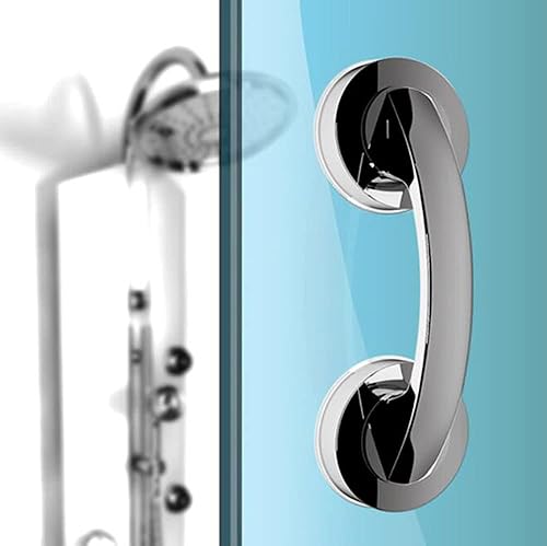 KAFENDA Manijas de vidrio para puertas y ventanas, puertas correderas de baño, pasamanos de ducha. Reposabrazos con ventosa para armarios, armarios