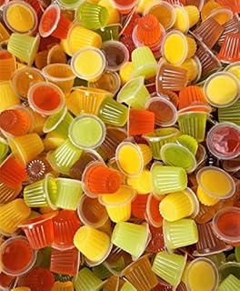 Online Reptile Shop 50 Reptile Jelly Pots Food, Fruit Jelly Cups for Lizards, Geckos, Ants, Birds, Parrots & Feeder Insects (Fruit)