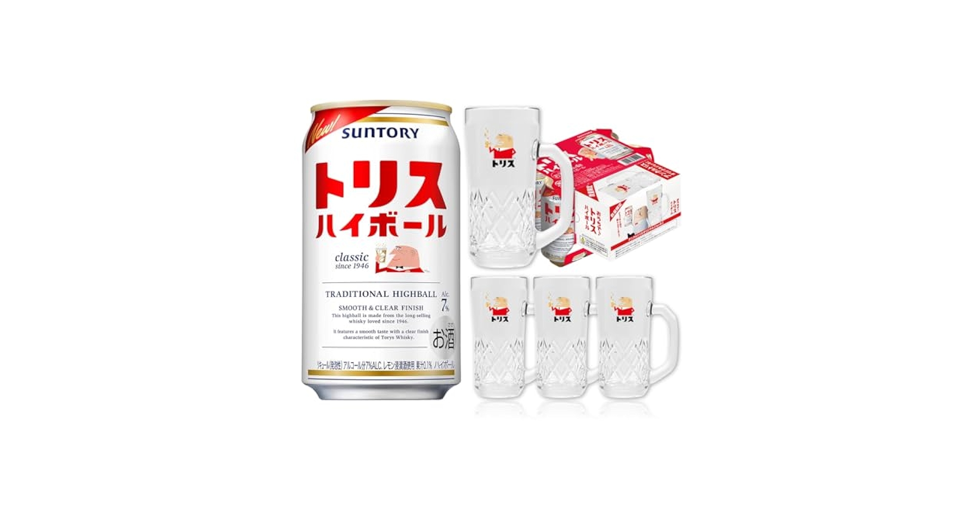 サントリー - 非売品新品・未開封 トリスハイボール ジョッキ 6個入　2箱 Yahoo!オークション -「トリスハイボールジョッキ 6個」の落札