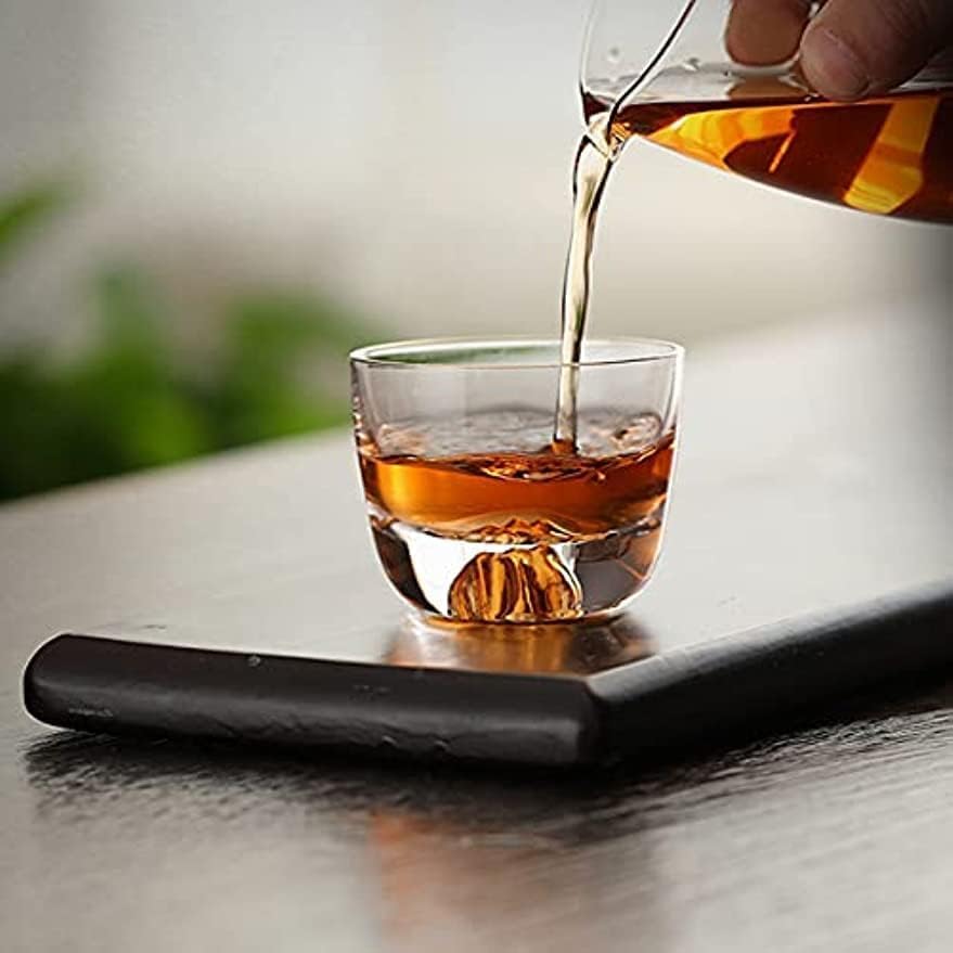 Amazon.co.jp: 金山/銀山 高組 職人手吹きガラス 日本酒グラス 冷酒