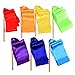 BBTO 7 Pcs Short Ribbon Dancer Wand for Toddler Kids 39.37 Inch Gymnastics Rainbow Ribbon Twirlers Stick with Wooden Handle Artistic Dancing Streamers for Talent Shows Training Preschool Girls Boys