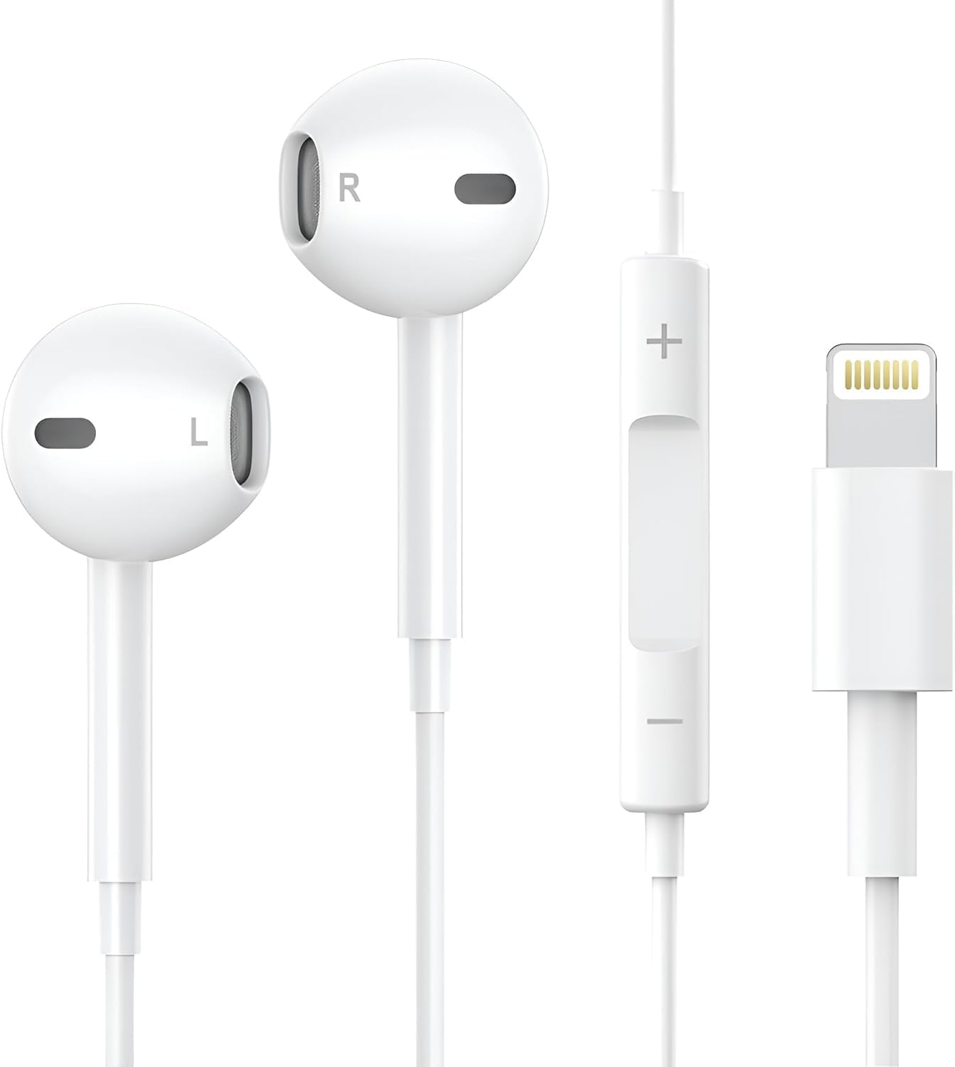 Earphones Earbuds with Wired Lightning Headphones Ear Pods with Microphone & Remote Noise Cancelling in-Ear Headset Control for iPhone 14/14 Plus/14 Pro Max/13/13 Mini/12/11/X/XR/XS/SE/8/7/iOS (B0D6BVYP8C) Amazon Price History, Amazon Price Tracker