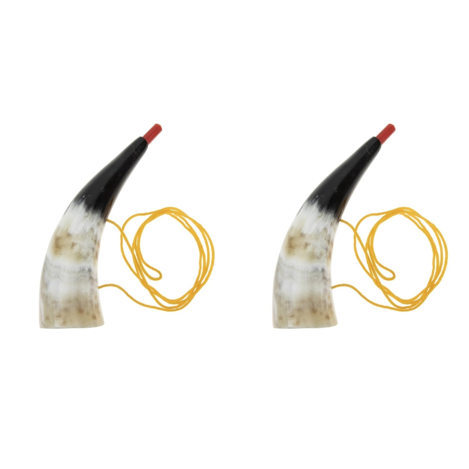 Didiseaon Corne De Taureau Viking: 2 Pièces Trompette en Corne de Viking pour Encourager le Sport Décoration Fête Jeu Instrument et les événements en Plein Air