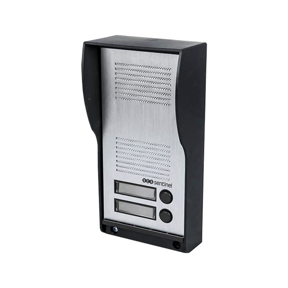 SCS Sentinel - PAF0007 - Intercomunicador de audio con cable de conexión - 2 auriculares interiores, 1 placa de calle exterior, 2 adaptadores de corriente - AudioKit Duo