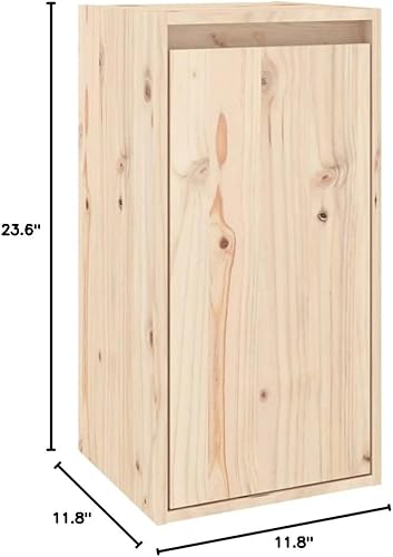 Miniatura 2 de Matalde Armario de pared, botiquín que ahorra espacio, moderno gabinete de TV de madera con estantes y puertas, armario de almacenamiento para