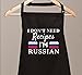 I Don't Need Recipes I'M Russian Aprons Cooking Baking Novelty Chef Father's Day Gifts Kitchen BBQ Decor Color:Russian