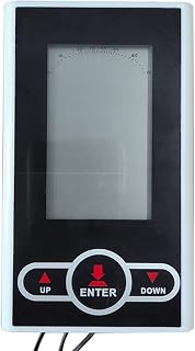 Medidor electrónico para bicicleta estática, pantalla LCD para tiempo, velocidad, distancia, calorías, compatible con máquina de remo elíptica de bicicleta estacionaria, negro y blanco
