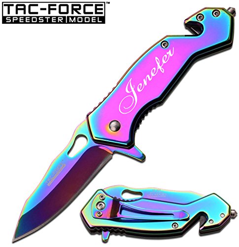 GIFTS INFINITY Free Engraving - Tac-Force Survival Knife: 3 in 1 Tactical Pocket
