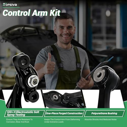 Torsiva 2PCS Front Left Right Lower Control Arm with Ball Joint Assembly Fit for Mazda Mazda6 2009 2010 2011 2012 2013#OE GS1D34300H GS1D34500H by Torsiva - Image 4