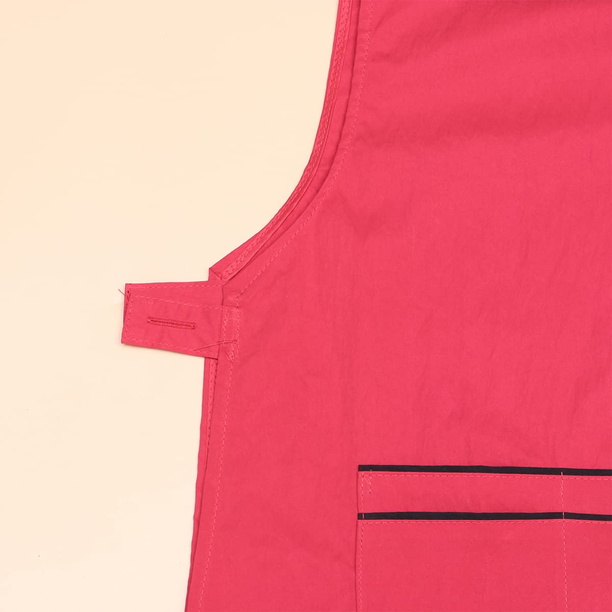 Mobestech 1pezzi Grembiule Donna Lavoro Grembiule Da Cucina Maniche Accessorio Tasche Frontali Per Stilista e Uso Multi-