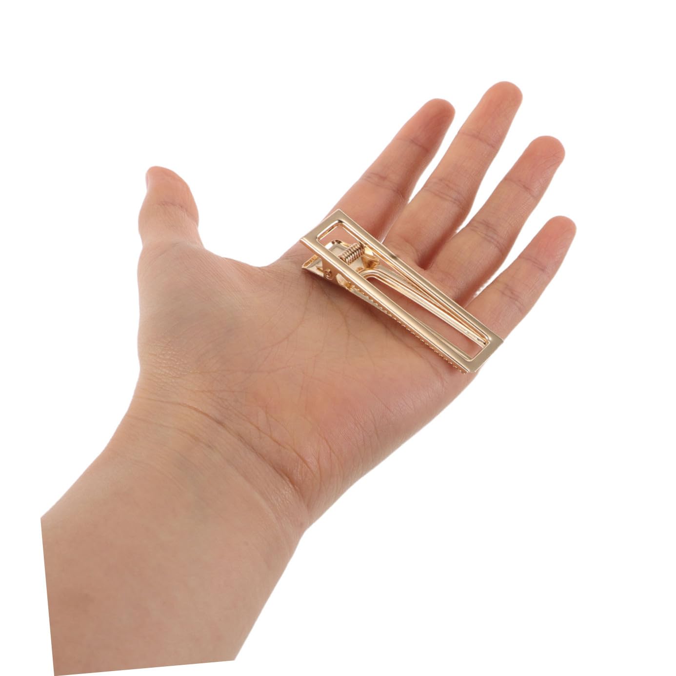 VICASKY 60 pezzi Fermagli Capelli Metallo Dorato Clip Coccodrillo Traforate per Bricolage Accessori Fai da Te Ragazze Stile Elegante Resistente e Leggero