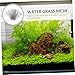 Happyyami 10pcs Stainless Steel Grass Plant Fixed Net for Aquarium Resistant Mesh Accessories for Fish Tank Decoration and Planting for Moss and Aquatic Plants