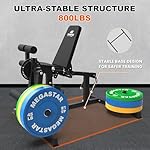 Leg Extension, 3-in-1 Leg Curl Machine with Adjustable Back, 800LB Capacity Leg Workout Equipment with Leg Holder, Compact for Small Spaces, Heavy-Duty Leg Machine, AT05 - Image 3