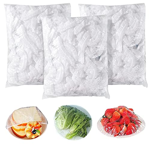 Homelove Cubierta de plástico para cuencos, cubierta para platos, 300 unidades, reutilizables, elásticas, elásticas, frescas, para conservar, para cocina, comedor, utensilios de cocina, bolsas de