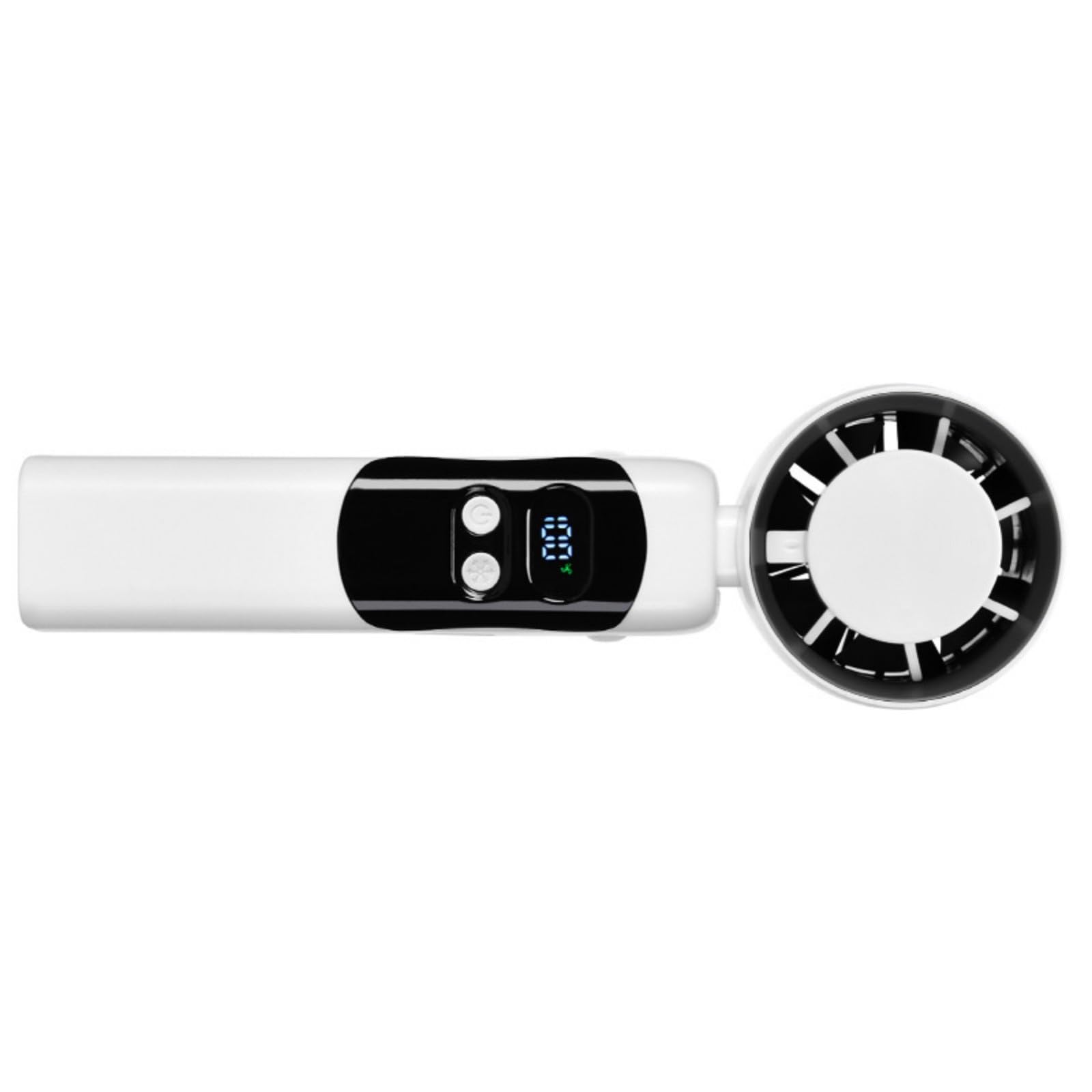 NRVTRE Quiet Fan Digital Display USB Fan Powerful 4000mAh Portable Bedside Suitable for Bedroom and School Handheld Cooling