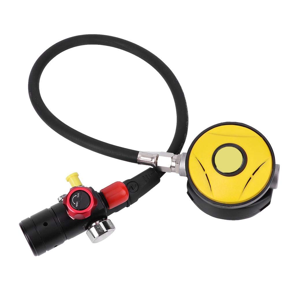 Keenso Light Scuba Diving Valve, Aluminum Alloy Scuba Breathing Valve With Pressure Gauge For Professional Divers, Recreational Dives, Snorkeling, And Underwater Adventures