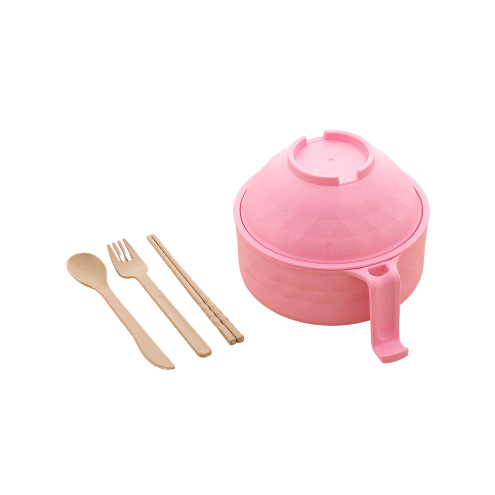 MALSSE Microwave Safe Strainer Bowl Set Includes Lid Handle Utensils for Easy Cooking Large Capacity for Students