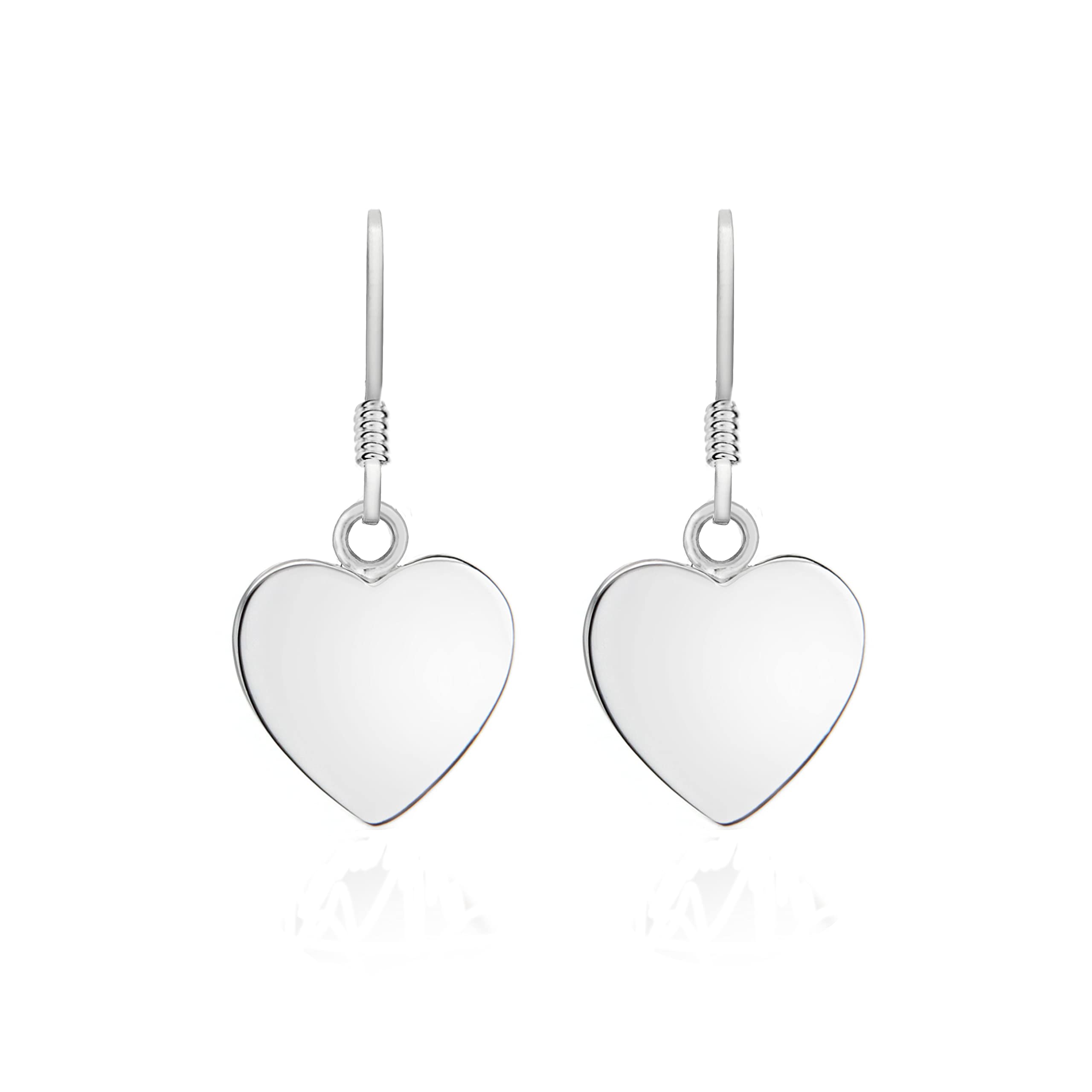 Sponsored Ad – Tuscany Silver Women's Sterling Silver Polished Heart Drop Earrings
