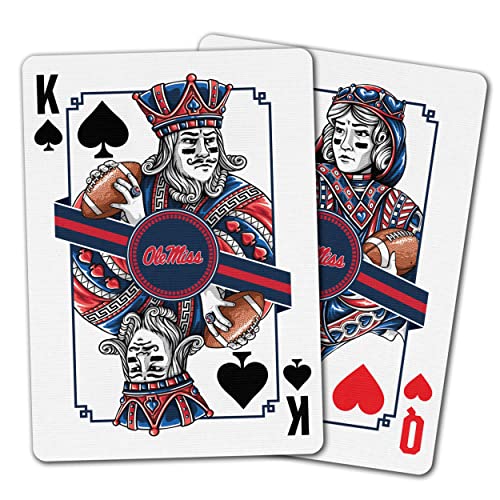 Image of YouTheFan NCAA Officially-Licensed Playing Cards - Original Artwork on All face Cards and Jokers - Team's Official Colors - Quality Linen Texture - Designed in The USA
