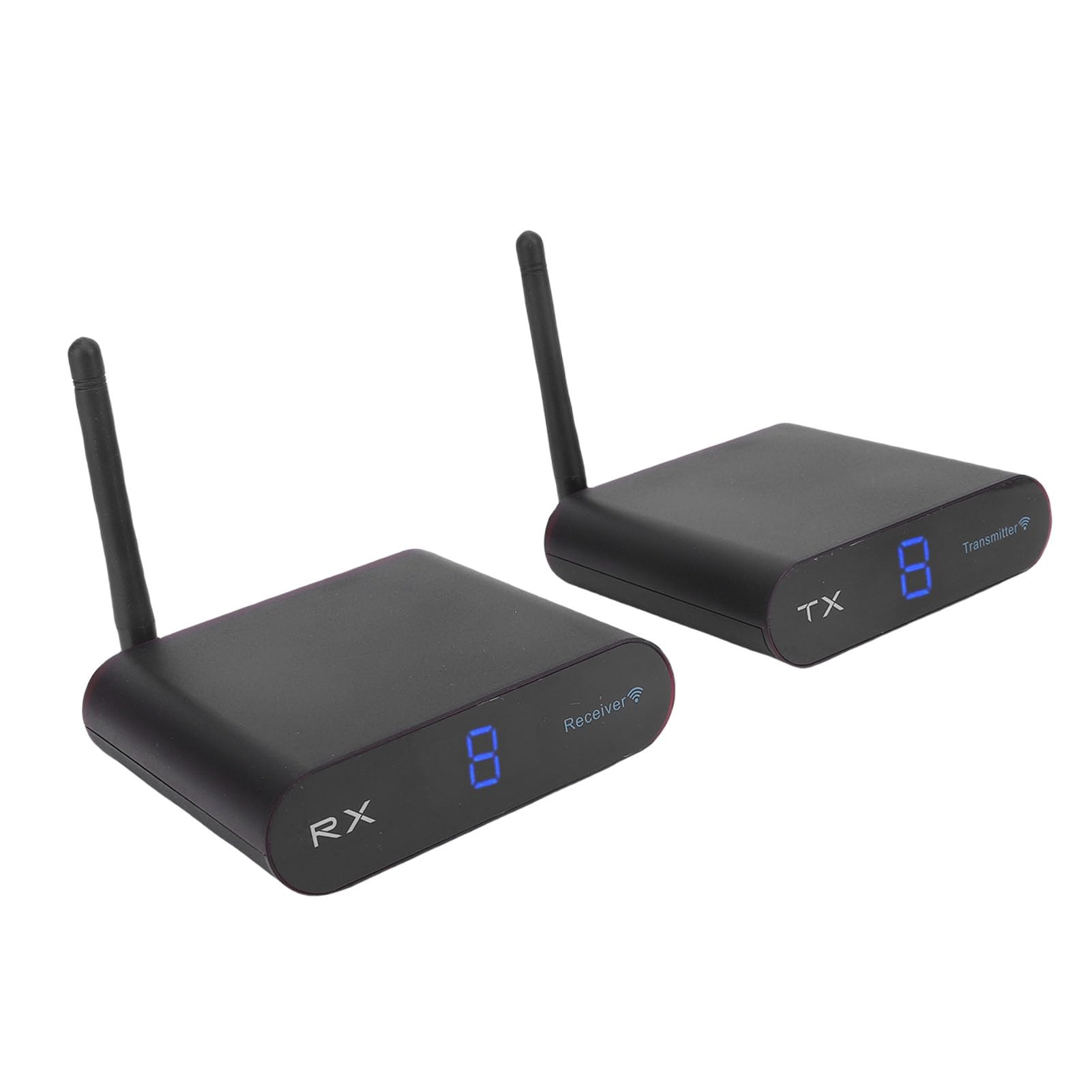 Trasmettitore AV wireless a lungo raggio, canale regolabile, ricevitore trasmettitore AV wireless Kit estensione AV wireless per proiettore TV Set Top Box Home Theater