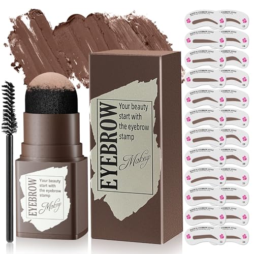 Eyebrow Stamp and Stencil Kit Dark Brown