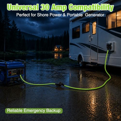 Image of Nilight 15FT 30 Amp RV Extension Cord 10 /3 Gauge Pure Copper TT-30P TT-30R