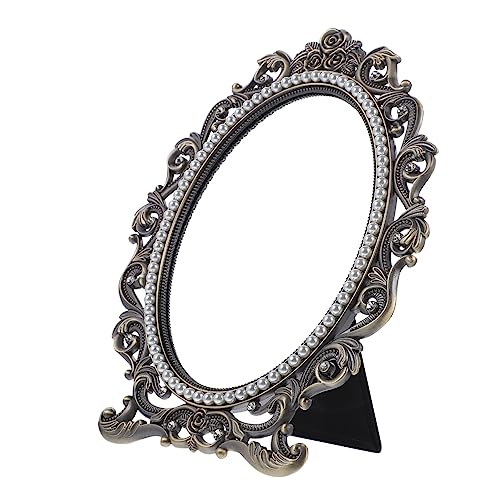 Espejo de maquillaje vintage con aumento 1x/10x