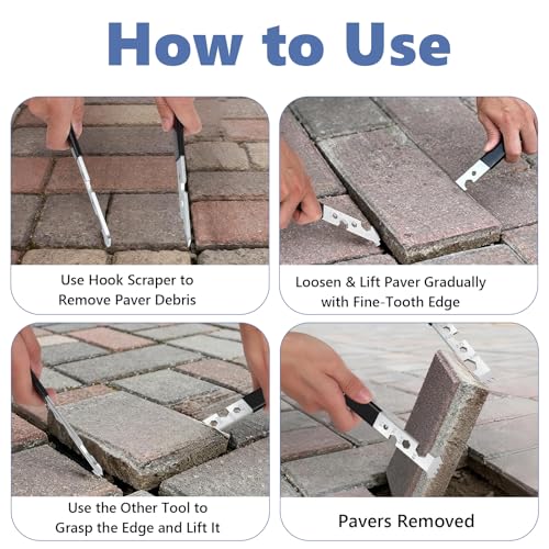 2PCS Herramienta para Retirar Adoquines de Acero Galvanizado miniatura 2
