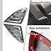 MUXEE for Chevrolet Malibu 2016-2024 2PCS Print Rear Side Window Louvers Air Vent Scoop Shades Cover Blinds Trim - ABS Carbon Fiber Sport Upgrade Trims Interior Accessories (2PCS)