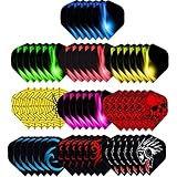 ToBeIT 20 Mixed Sets Dart Flights - Standard Shape Dart Flights for Steel tip Darts and Soft tip Dart (60pcs)