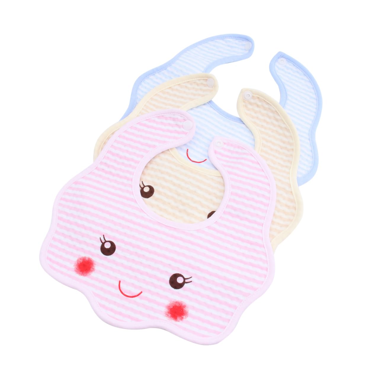 UPKOCH 15piezas Baberos De Algodón Impermeables Para Niño De Baberos De Dibujos Animados Ajustables Toallas De Saliva Para Alimentación Para Recién Nacidos y Lactantes De