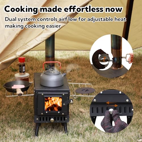 Wood-Burning-Stove-Portable-Tent-Stove-for-Heating-Folding-Wood-Stove-for-Tent-Cooking-Courtyard-Camping-Stove-include-Chimney-Pipes-and-Spark-Arre