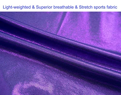 Image of Domusgo Gymnastics Leotards for Girls Sparkly One Piece Biketard Size 1-10Y