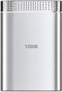 Portable External Hard Drive120GB,Slim External HDD Store External Hard Drive Compatible with PC, Mac, Laptop/Silvery