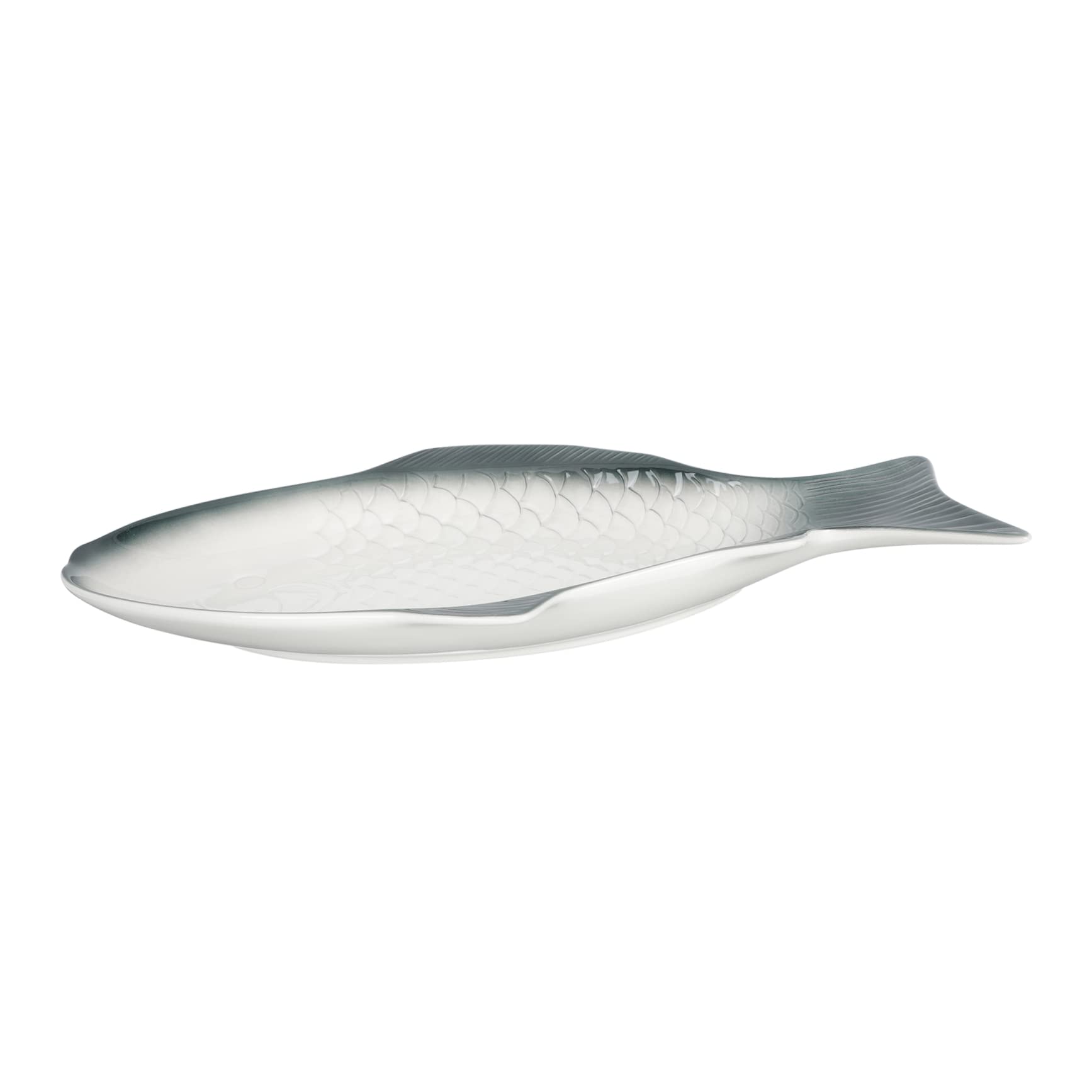 Ciieeo Piatto per Pesce al Vapore in Ceramica Piatto Forma di Pesce Decorativo per Servire Frutti di Mare e Antipasti
