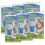 ZeoDeo Lot de 30 (6 X 5 pièces) Tapis pour bac de litière pour Chat, de recharges pour litière pour Chat. Utilisez Les avec des ZeoDeo- Granulés de litière pour Chats à la zéolite Naturelle