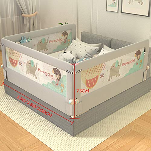 Rieles de cama anticaídas infantiles para evitar golpes nocturnos 3