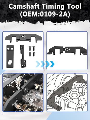 Wvoillty Zahnriemen Werkzeug, Motor Einstellwerkzeug Set, Kompatibel mit Peugeot, Citroen, Opel, für 1.0, 1.2 Vti (VVT) /GDI PureTech Benzin, 0109-2A, 109-2C, 109-2D, 0109-2B, G-0109-2E