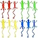Toyvian 20Pcs Stretchy Sticky Lizards Toys Funny Sticky Gecko Fidget Toys Bulk for Reptile Party Favors Goodie Bags Easter Egg Basket Stuffers Pinata Filler Students Rewards