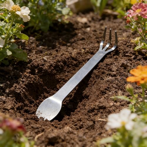 2 Pzas Mini Rastrillo de Acero Inoxidable para Bonsái miniatura 1